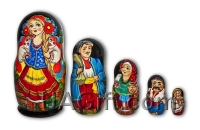 , Український сувенір – Українська мотрійка 16,5см: По воду (І) 5м